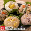 おこわセット 10個 栗醤油おこわ・栗塩おこわ・小豆の赤飯・山菜おこわ・鶏五目おこわ 今井観光栗園