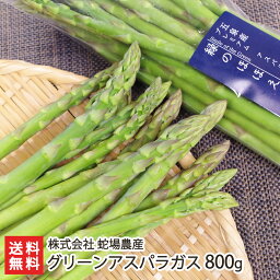 新潟県産 グリーンアスパラガス 800g（400g×2袋） 株式会社 蛇場農産【代金引換決済不可】 【みずみずしい/甘み/やわらか/朝採れ/新鮮/おひたし/ソテー/肉巻き】【お土産/手土産/ギフトに！贈り物】【送料無料】