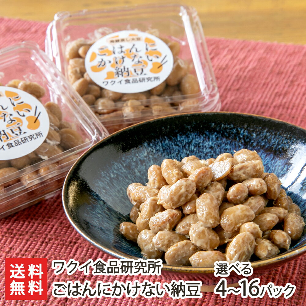ごはんにかけない納豆 ワクイ食品研究所【大豆/発酵食品/なっとう/おかず/アレンジ/大粒/お茶請け】【お土産/手土産/ギフトに!贈り物】【送料無料】