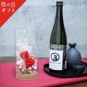 母の日 日本酒 ギフト プリザーブドフラワーと新潟地酒「カワセミの旅」のセット プレゼント 母の日ギフト 2024 カーネーション プリザーブドフラワー 花 甘口 スイーツ 酒