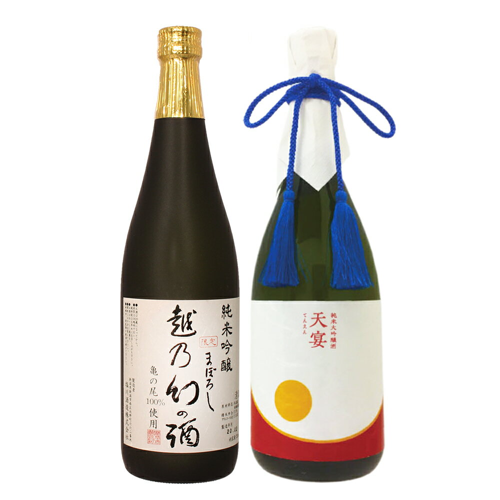 地酒 日本酒 飲み比べ 純米吟醸【越乃幻の酒】×純米大吟醸【天宴】720ml×2本セット 母の日 退職祝い ギフト プレゼント 男性 女性 上司【新潟地酒 誕生日 内祝い お返し 結婚祝い 出産祝い 贈り物 お酒 送料無料】【あす楽】