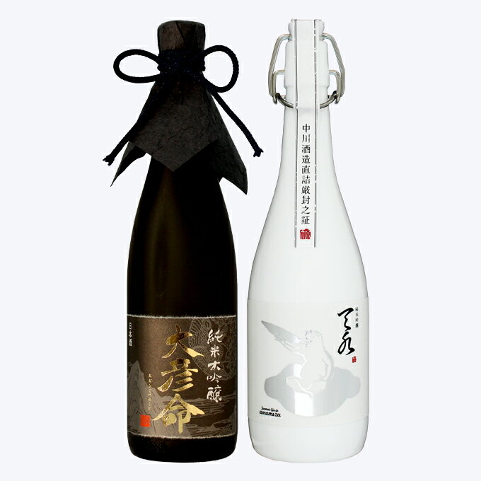 日本酒 飲み比べ 純米大吟醸【大彦命】×純米吟醸【amamizu】720ml×2本セット 母の日 退職祝い ギフト プレゼント 男性 女性 上司【 新潟地酒 内祝い お返し 結婚祝い 出産祝い 贈り物 お酒 送料無料 】【あす楽】