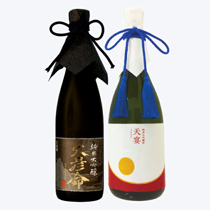 楽天幻の酒日本酒 飲み比べ 純米大吟醸【大彦命】×純米大吟醸【天宴】720ml×2本セット 母の日 退職祝い ギフト プレゼント 男性 女性 上司【 新潟地酒 内祝い お返し 結婚祝い 出産祝い 贈り物 お酒 送料無料 】【あす楽】