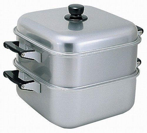 アカオアルミ角型蒸し器 一重 30cm