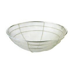 弁慶HF-66　18-8ステンレス揚ざる48cm　半月　細目　（11メッシュ）