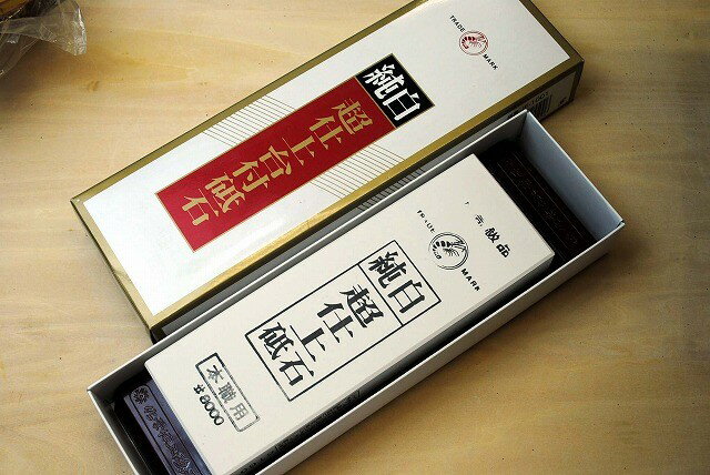 乐天商城 - ナニワ研磨工業　エビ印超仕上純白砥石　台付（No.8000）