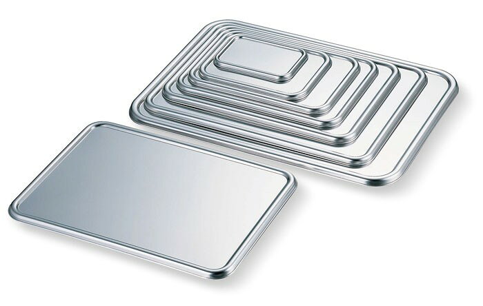 材質：18-8ステンレス　サイズ：447×327×H13mm　板厚：0.6mm　