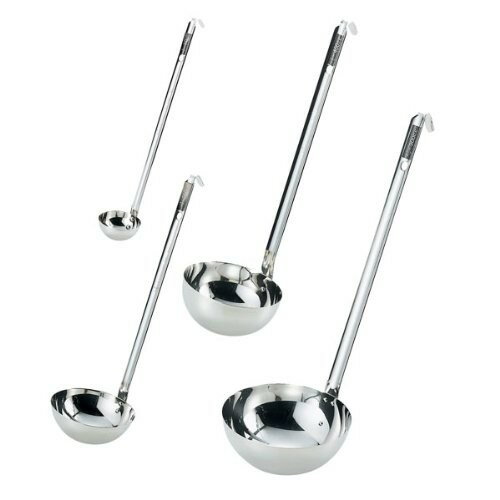 18-8ステンレススープレードル900cc 赤川器物