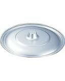 アカオ　平型ボール蓋シルバー 24cm