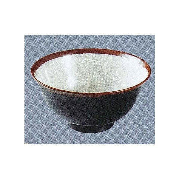 樂天商城 - 長次郎窯　羽反り丼（小）　メラミン　内白マーブル　内若草　内黒 AN59