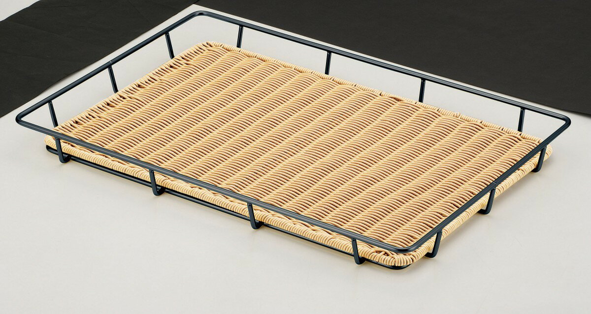 PPラタン　黒スチールパンラック　パントレー付60型