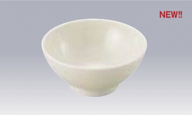 クリーム　飯椀（身）230ml　メラミン　CK-5