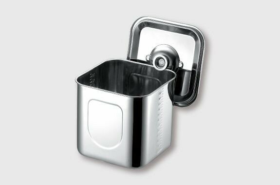 仔犬印 深型角キッチンポット 18cm KO76018