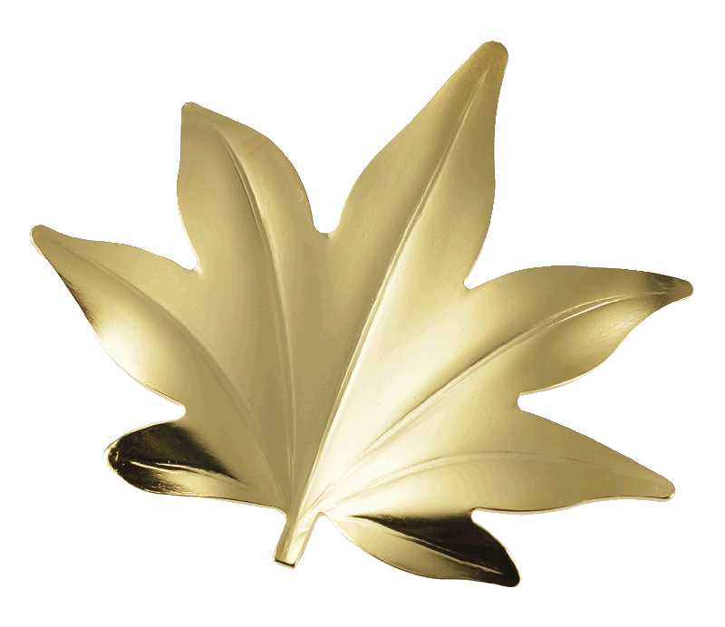 HUTLERY　葉枝おき　紅葉　ゴールド