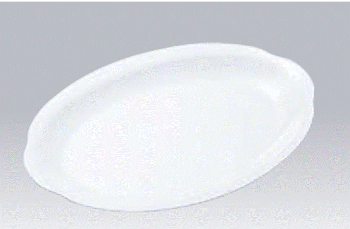 乐天商城 - No.36AW（白）小判皿プラタン型　12吋　メラミン