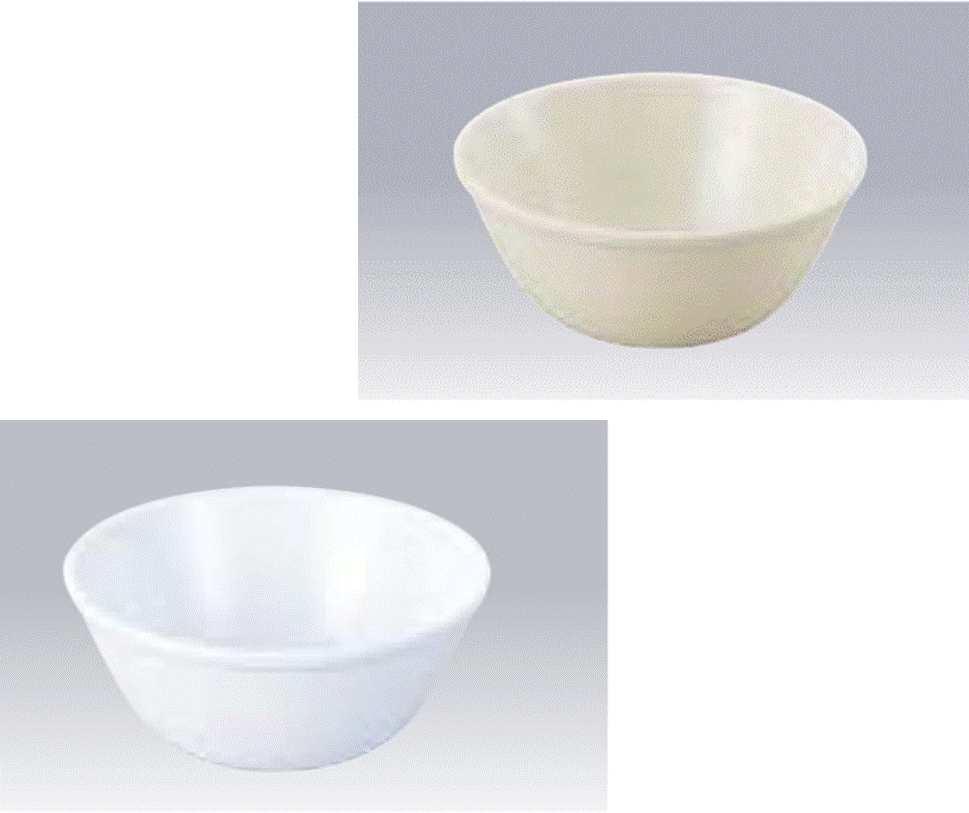 No.47　ミルク椀給食用　A-3　メラミン　クリーム・白