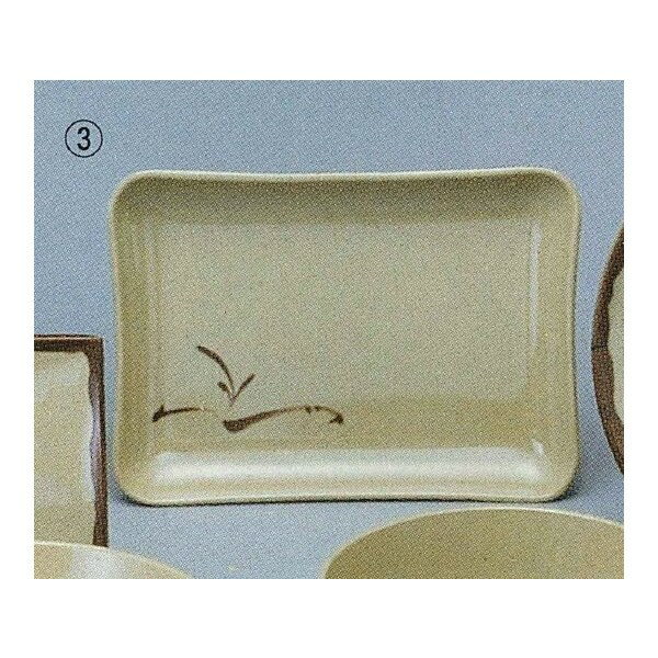 織部角皿切立メラミンOB-29