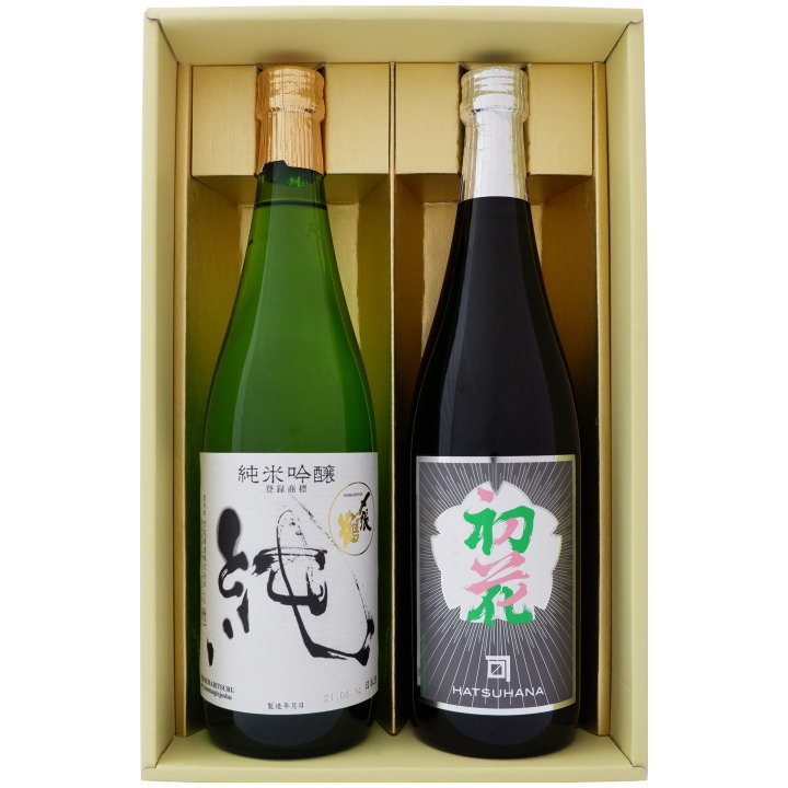 〆張鶴 日本酒 日本酒 〆張鶴と新潟の地酒 初花 飲み比べギフトセット 720ml×2本 〆張鶴 純 純米吟醸 特別純米 初花 720ml×2 本 送料無料【日本酒/地酒/新潟/ギフト/プレゼント/誕生日/お祝い/内祝/お父さん/父の日/敬老の日/退職/還暦/喜寿】