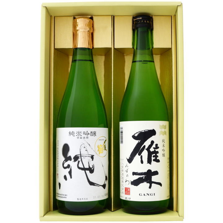 〆張鶴 日本酒 日本酒 新潟 〆張鶴と全国銘酒 飲み比べ 720ml×2本セット 新潟 〆張鶴 純 純米吟醸と山口 雁木( がんぎ）みずのわ 純米吟醸 飲み比べ 720ml×2本セット 送料無料【日本酒/地酒/新潟/山口/ギフト/プレゼント/誕生日/お祝い/内祝/お父さん/父の日/敬老の日/退職/還暦/喜寿】