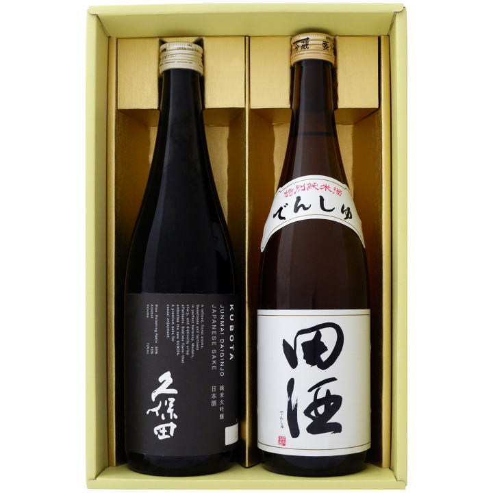 日本酒 新潟 久保田と全国銘酒 飲み比べ 720ml×2本セット 新潟 久保田 純米大吟醸と青森 田酒 特別純米酒 飲み比べ 720ml×2本セット 送料無料 クール便【日本酒/地酒/新潟/青森/ギフト/プレゼント/誕生日/お祝い/内祝/お父さん/父の日/敬老の日/退職/還暦/喜寿】