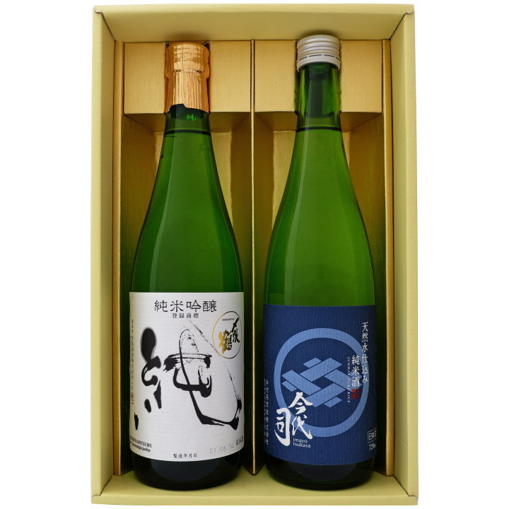 〆張鶴 日本酒 日本酒 〆張鶴と新潟の地酒 今代司 飲み比べギフトセット 720ml×2本 〆張鶴 純 純米吟醸 天然水仕込み純米酒 今代司 720ml×2本 送料無料【日本酒/地酒/新潟/ギフト/プレゼント/誕生日/お祝い/内祝/お父さん/父の日/敬老の日/退職/還暦/喜寿】