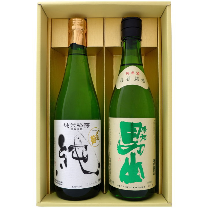 〆張鶴 日本酒 日本酒 〆張鶴と新潟の地酒 根知男山 飲み比べギフトセット 720ml×2本 〆張鶴 純 純米吟醸 根知男山 純米 720ml×2 本 送料無料【日本酒/地酒/新潟/ギフト/プレゼント/誕生日/お祝い/内祝/お父さん/父の日/敬老の日/退職/還暦/喜寿】