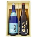 日本酒 飲み比べセット 越乃寒梅 と 新潟の地酒 越後の大吟醸 720ml×2本 送料無料 越乃寒梅 灑 純米吟醸 越後の大吟醸 日本酒 地酒 新潟 ギフト プレゼント 誕生日 お祝い 内祝 お父さん 父の日 敬老の日 退職 還暦 喜寿