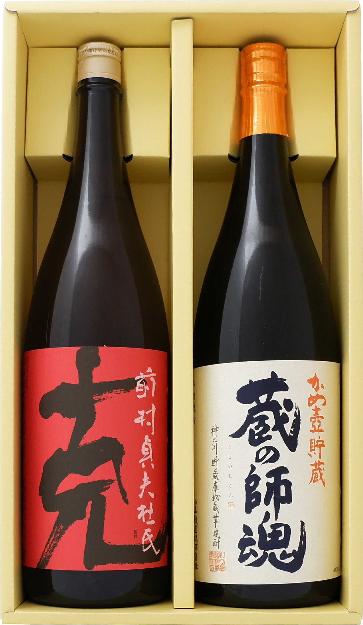 本格焼酎のギフト 蔵の師魂 芋 1800ml小正醸造 と克 芋 1800ml東酒造 焼酎 飲み比べセット 2本セット 【送料無料】沖縄は別途1,000円いただきます。