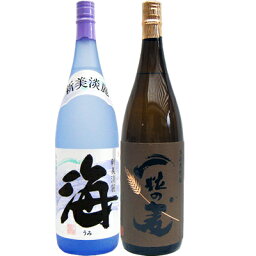 一粒の麦 麦 1800ml西酒造 と海 芋 1800ml大海酒造 焼酎 飲み比べセット 2本セット 送料無料