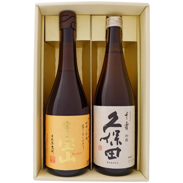 新潟銘酒・プレミアム焼酎セット 720ml×2本 久保田千寿・富乃宝山 新潟日本酒・焼酎セット 朝日酒造久..