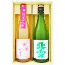 日本酒 【春限定】越路吹雪 純米吟醸酒 春ボトルと北雪 純米吟醸 720ml×2本 ギフトセット 送料無料