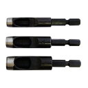 六角軸皮抜きポンチ3本セット HMP-3M(8mm、10mm、12mm) 新潟精機 【皮 穴あけ 革製品 レザー クラフト 紙 布 ベルト 穴あけ工具 / DIY 工具 日曜大工 手作り ハンドメイド 業務用】