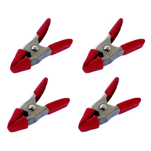 スプリングクランプ 最大口開12mm 4個入 CL-50S4 新潟精機 【万力 バイス 固定 補助具 DIY 工具 日曜大..