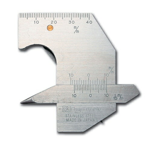 溶接ゲージ WG-2（L） 【日本製】新潟精機 【溶接 測定 余盛 すみ肉 角度】