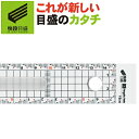 【ゆうパケット送料無料】【快段目盛**かいだんめもり**】キャッチアップ方眼定規 15cm CGS-15KD【日本製】新潟精機 【ものさし 定規 透明 文房具 ...