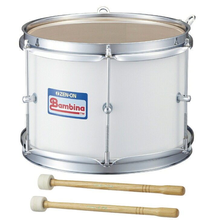 Zennon Bambina PG-2NW — маршинг тенер-драм, средний барабан, Piano White (пиухахайт)