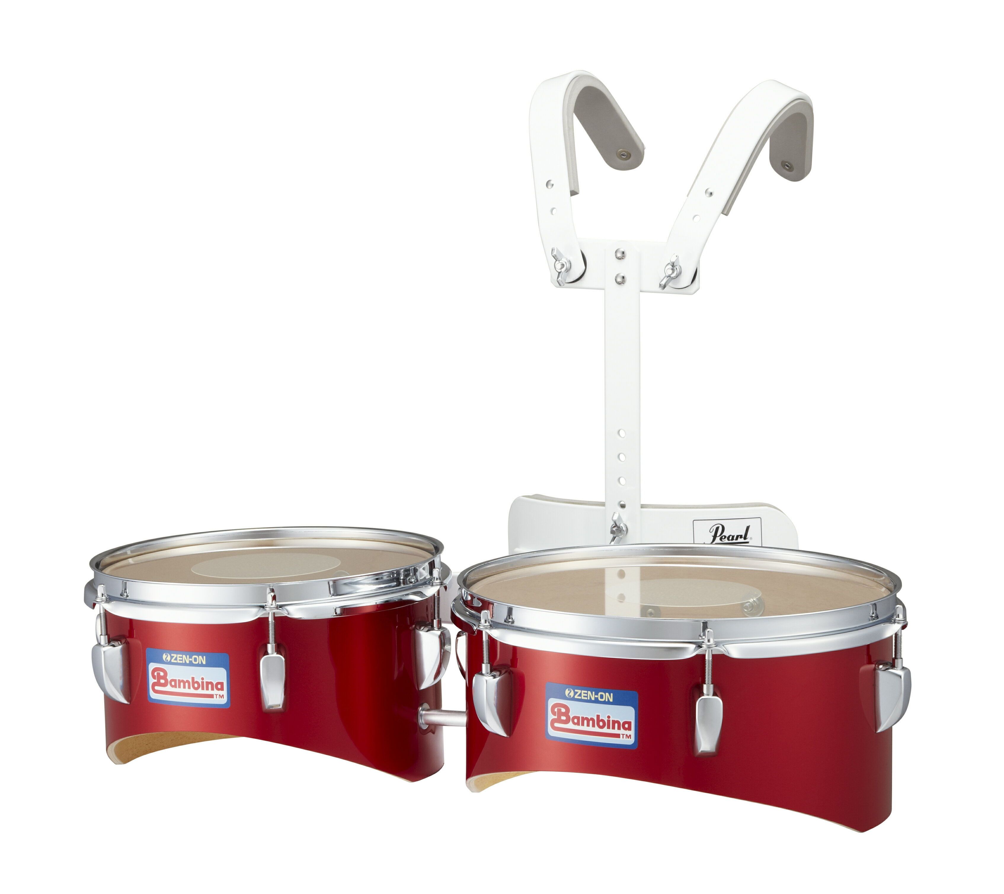 商品情報シェル材質アガチス/6プライ6本ボード金押枠サイズ25×15cm（10×6インチ）30×15cm（12×6インチ）重量3.2kgキャリングホルダー：1.1kg付属品キャリングホルダーチューニングキーカラーキャンディアップルレッドヘッドCC-10CC-12この商品は ゼンオン バンビーナ PG-302R マーチング デュオ・ドラム キャンディアップルレッド ポイントキャリングホルダー(MCH-15S) チューニングキー付き バンビーナ PGシリーズ バンビーナ「ポピュラー・グレード」シリーズは、幼児向けの軽量タイプです。 ショップからのメッセージ 10インチと12インチのドラムの音程差が鼓隊をメロディアスに引き立てます。キャリングホルダー(MCH-15S)付きです。 納期について メーカー取り寄せ、通常2～3営業日以内に発送します。4