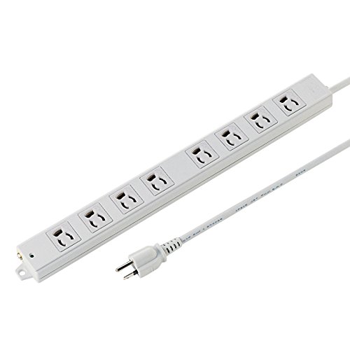 サンワサプライ 工事物件タップ 3P抜け止めマグネット 8個口 1m TAP-K8-1