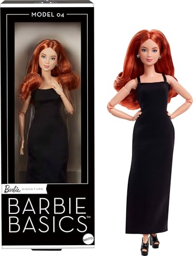 バービー(Barbie) ベーシック レッドブラウン シグネチャー BLACK きせかえ人形・ハウス バービー人形 6歳から JBH74