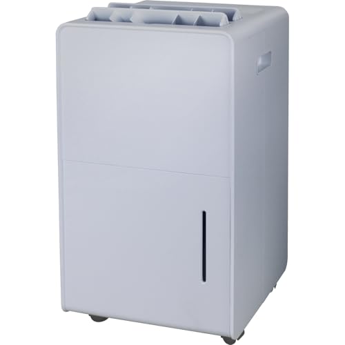 [山善] 除湿機 衣類乾燥 除湿器 コンプレッサー式 小型 強力除湿 除湿量 12.0L 衣類モード 切タイマー キャスター付き ライトグレー