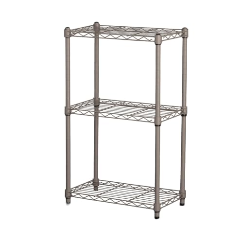 エイアイテック(AITECH) 19φスチールラックセット 3段 幅45cm 奥行25cm 高さ74.3cm 支柱径19mm 組立品 グレー A