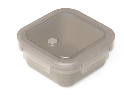アスベル 弁当箱 パッキン一体型 4点ロック ランタス WTL-280 280ml ベージュ 冷凍可 抗菌 1段
