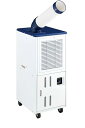 ハイアール(Haier) JA-SP26B(W) ホワイト スポットエアコン 【工事不要】冷媒R32 空冷式 360度回転 キャスター付き 風量