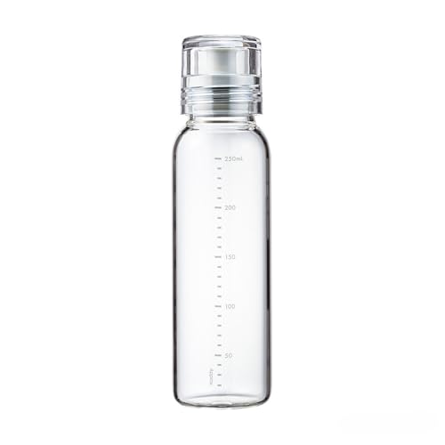 HARIO(ハリオ) ドレッシングボトルスリム 250ml 熱湯使用可能 ペールグレー DBSN-250-PGR