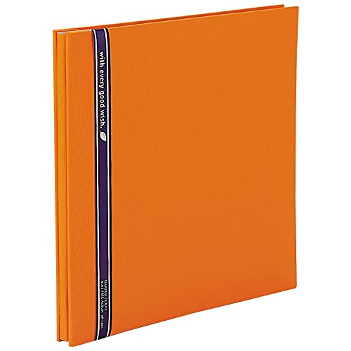 セキセイ(Sekisei) アルバム フリー ハーパーハウス ミニフリーアルバム 黒台紙 20ページ 11~20ページ 布 オレンジ XP-10