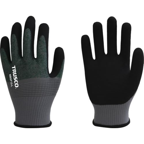 [トラスコ中山] ニトリルゴム背抜き手袋 薄手 13ゲージ L NBGF13-L