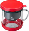 高木金属工業 takagi metal オイルポット 油漉し 油ポット 油保存 耐熱ガラス 0.7L レッド 日本製 フッ素コート 活性炭 小さ