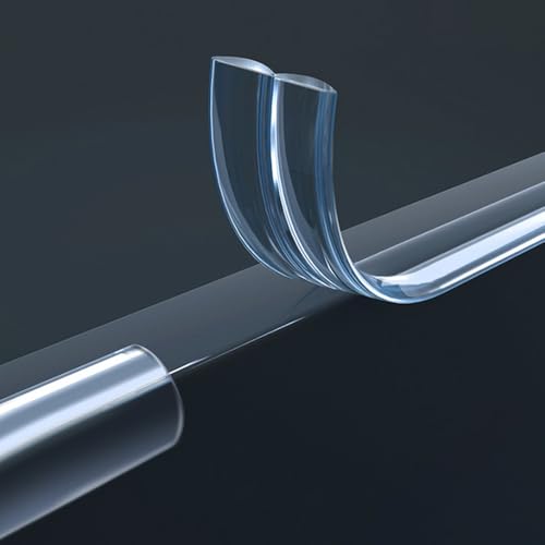 透明エッジプロテクター 幅20mm x 6m 厚さ4.5mm 【材質】PVC 【重量】約850g 透明両面テープで簡単設置..