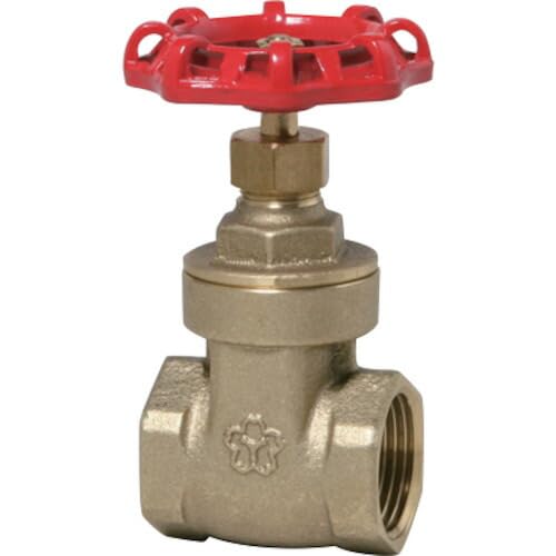 大和バルブ(daiwa valve) ゲートバルブ 50A 125型、黄銅 LIG 50A