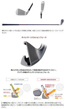 ONOFF/オノフ ONOFF IRON AKA ZELOS8(R) 標準シャフト オノフ アイアン 赤 5本セット(I#6~#9・PW) アイアンセット 5本組【送料無料】
